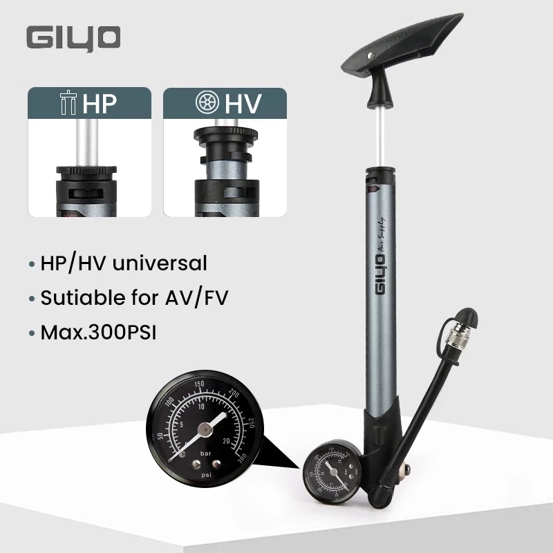 Mtb Fork Air - Giyo GS-41P 300psi Fahrrad-Stoßdämpferpumpe MTB Gabel