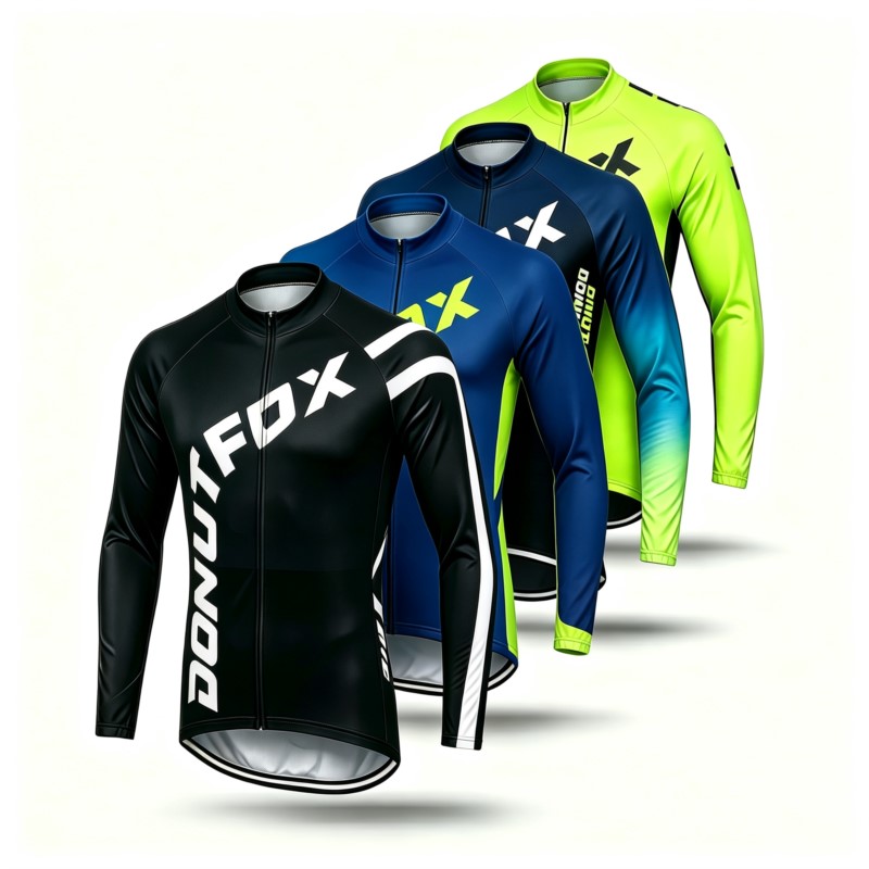 Mountain Biking Jersey - Langarm-MTB-Trikot und Radlerhose für Herren, schnell