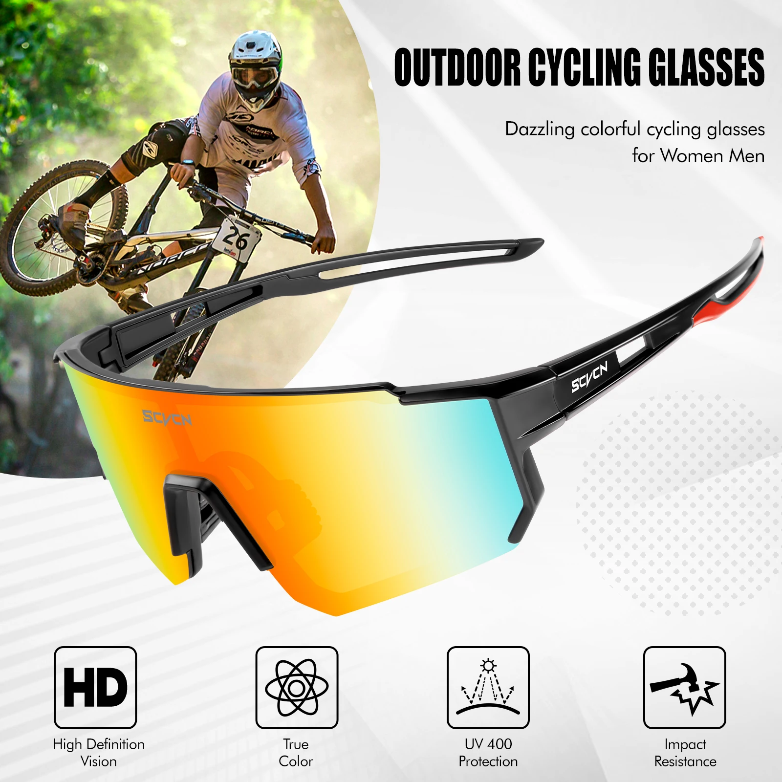 SCVCN Neue Photochrome Radspor – Mountain Biking Goggles Bewertung und Preis