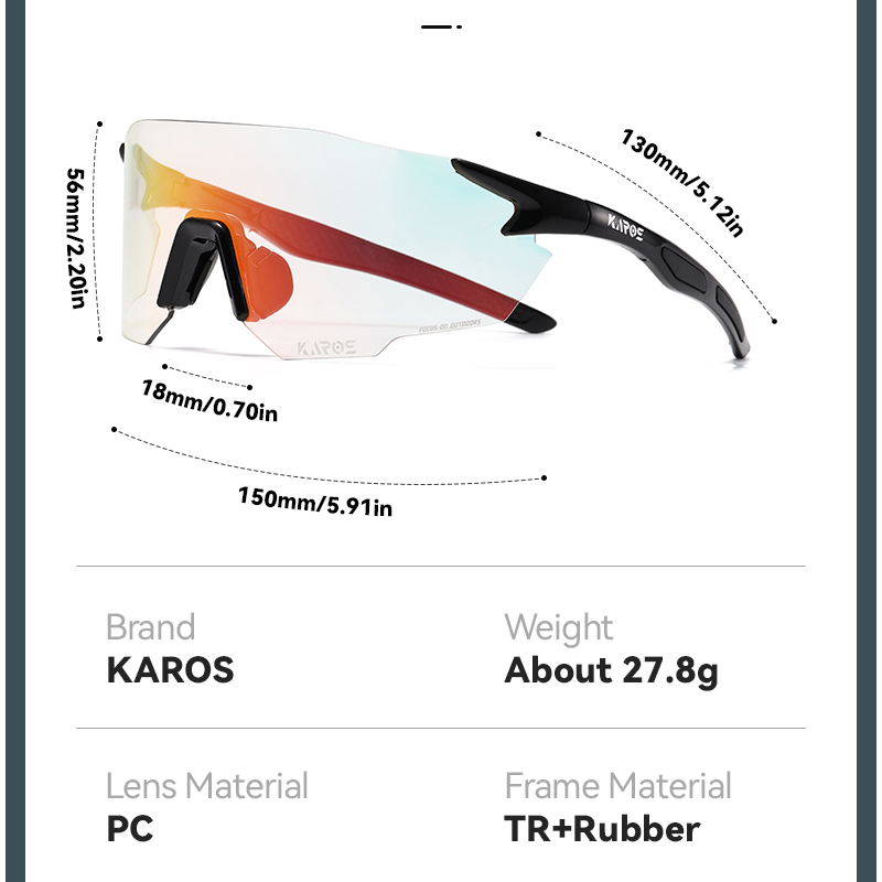 KAROS Photochrome Fahrradbrill – Mountain Biking Goggles Bewertung und Preis